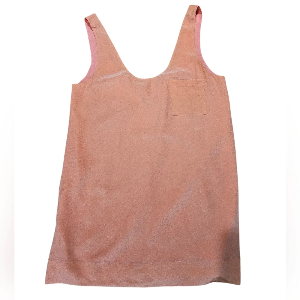 Joie Coral Peach Sleeveless Tank Sheath Silk Dress Small - Picture 4 of 8